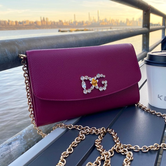 Dolce & Gabbana Handbags - Dolce & Gabbana Crystal Embellished Mini Bag